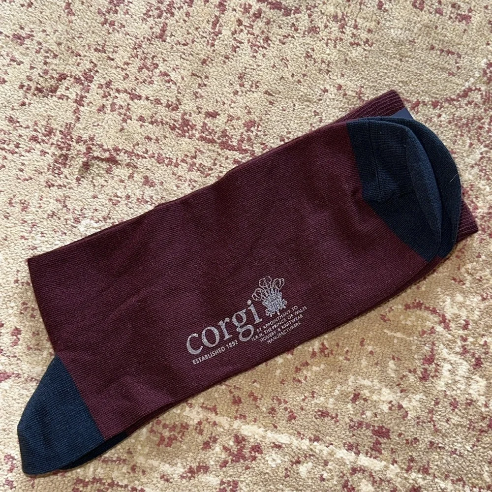 Men's Corgi Fox Socks - Size L=Shoe Size 10-11 - Picture 7 of 7